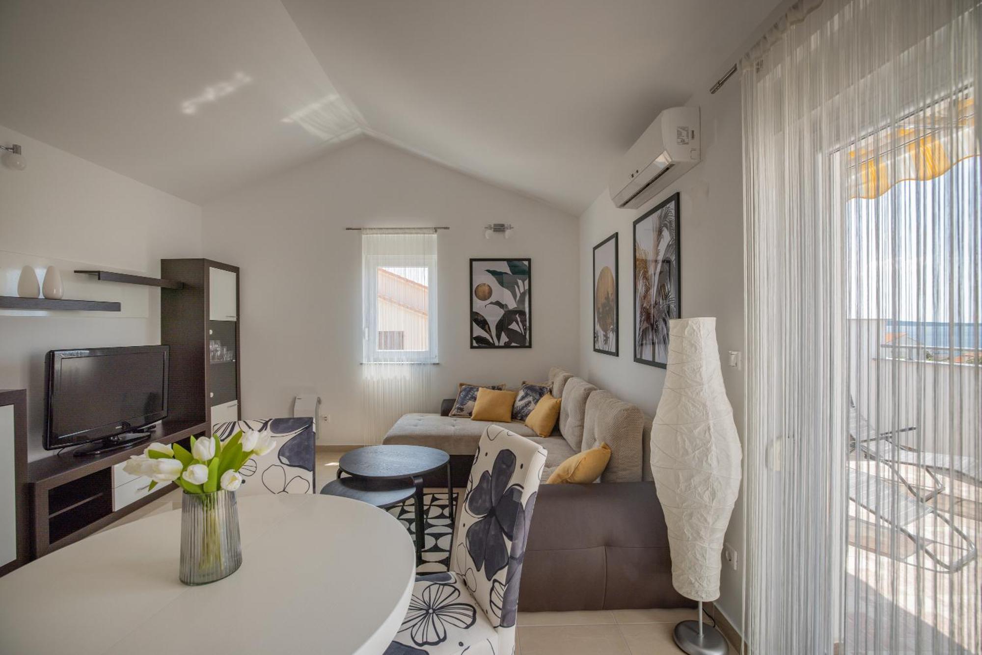 Chill 4 Real Sea View Mandre Apartment Exterior photo
